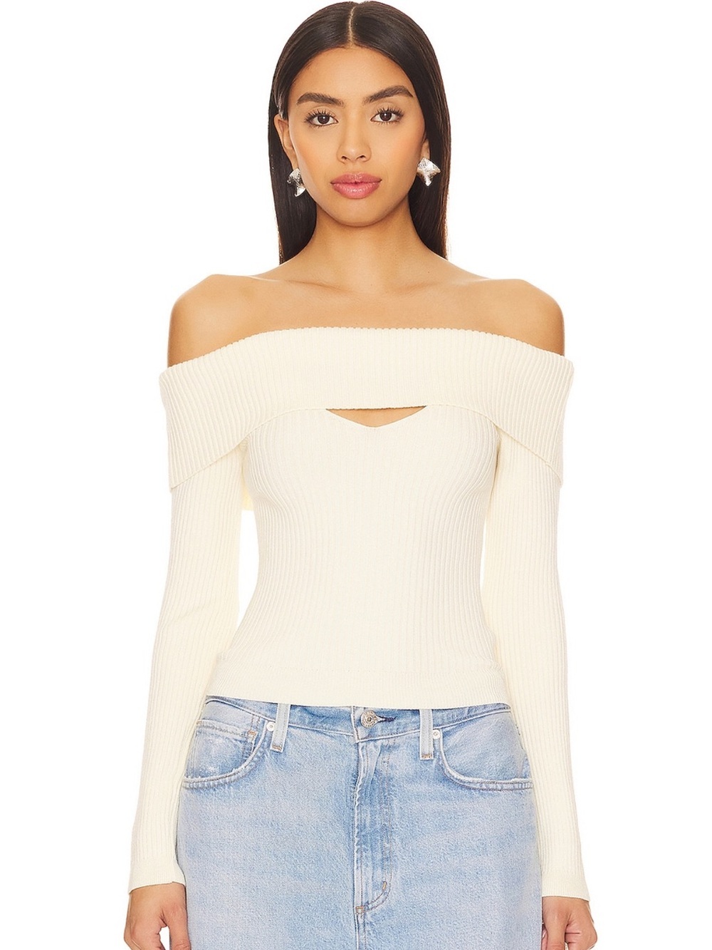 ASTR The Label Ainsley Sweater in White